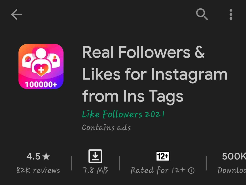 Real Followers and Likes app
