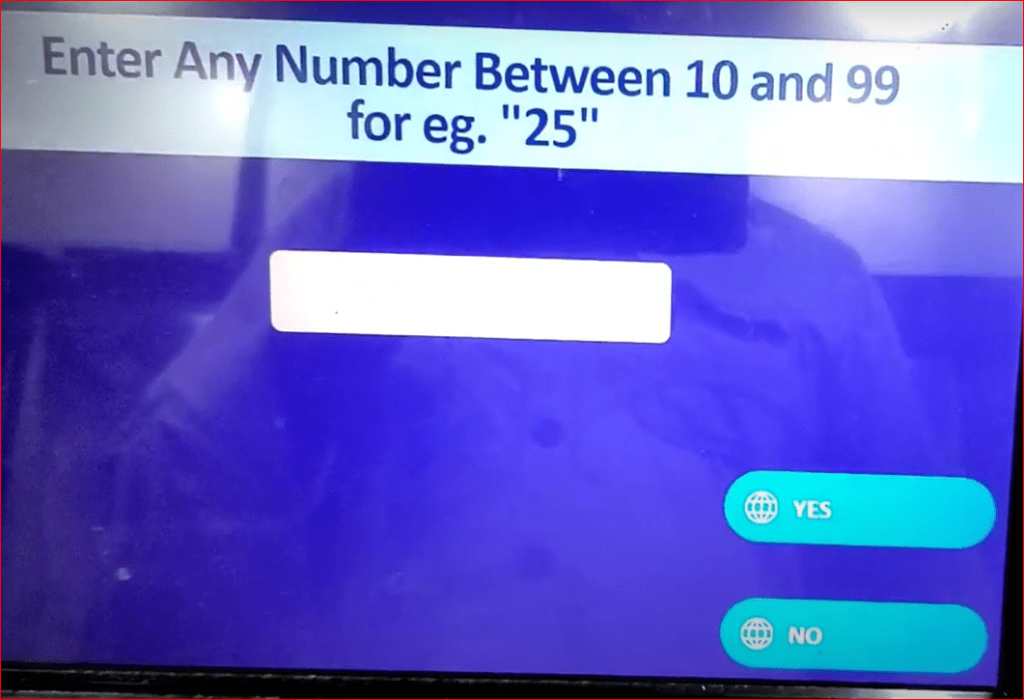enter any number between 10 and 99